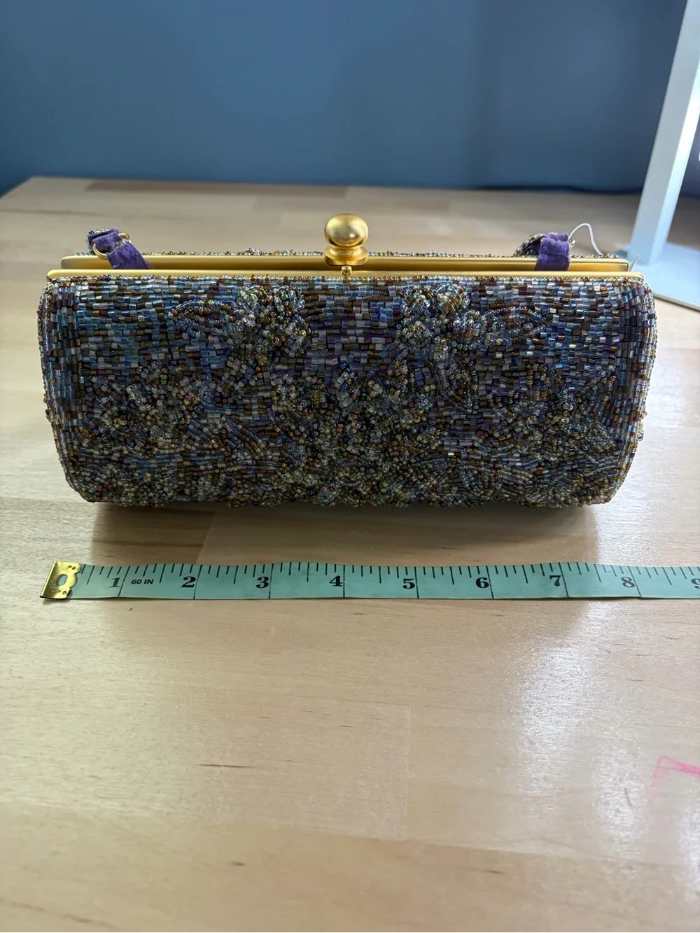 NWT Vintage Lord & Taylor Beaded Clutch Evening Bag